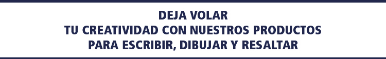 Productos para escribir, dibujar y resaltar