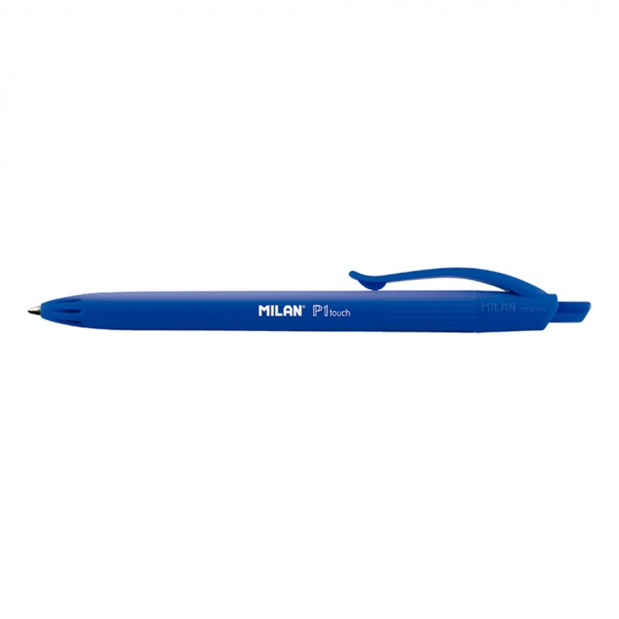 BOLIGRAFO RETRACTIL MILAN P1 TOUCH (AZUL) - Folder, Líder en papelería