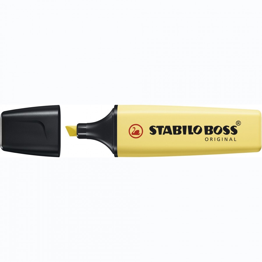 Marcador STABILO BOSS ORIGINAL pastel - 1 inidad color amarillo cremoso :  : Oficina y papelería