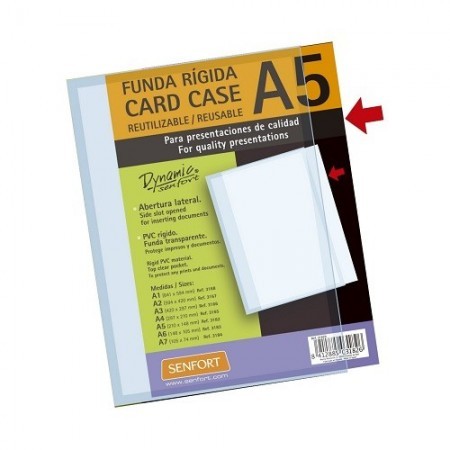 FUNDAS RIGIDAS PVC 0,4 MM SENFORT DIN A5 - Folder, Líder en papelería