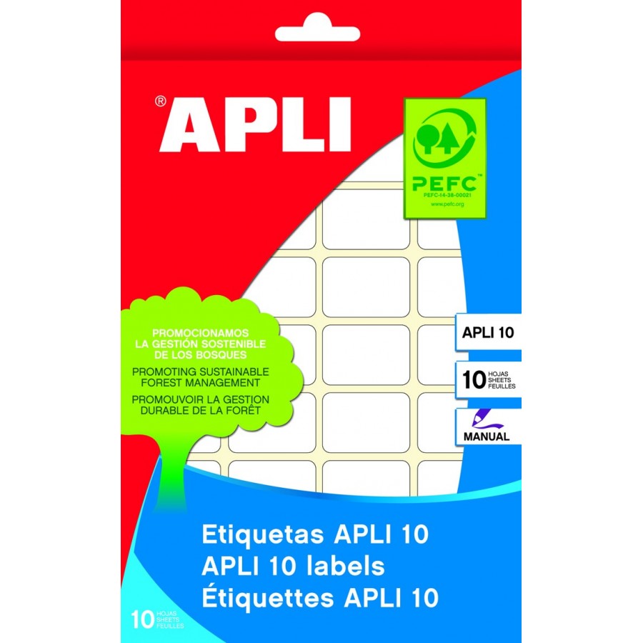 ETIQUETAS ADH.MANUALES BOLSA APLI PARA CONGELADOR 10H C.ROMOS 34X53 MM 60  UDS.(12058) - Folder, Líder en papelería