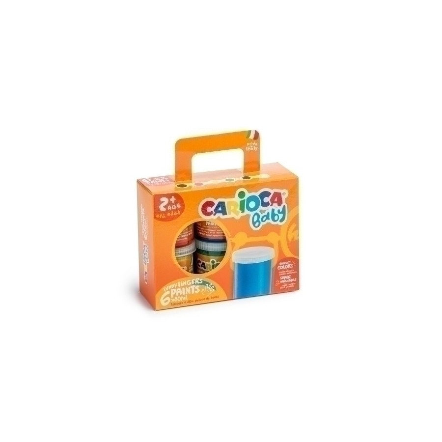 PINTURA DE DEDOS CARIOCA BABY 80 ML E/6 - Folder, Líder en papelería