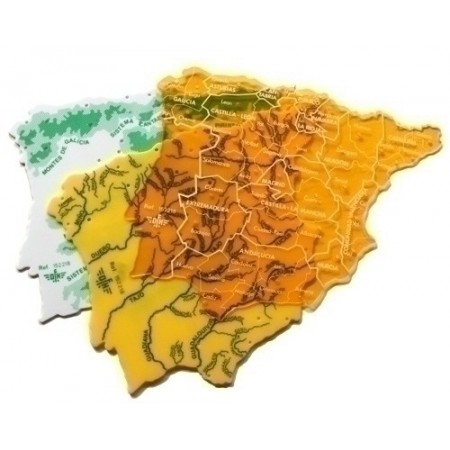 Mapa de España para Rascar Banderas 【 Regalo Original 】