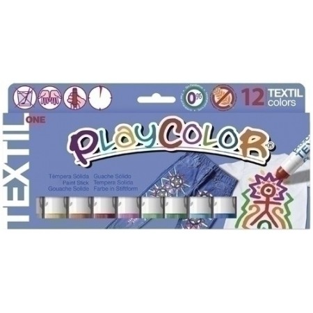 Témpera sólida PLAYCOLOR BASIC ONE Azul Claro 12 und. Playcolor MF-P1155 —  latiendadelmaestro