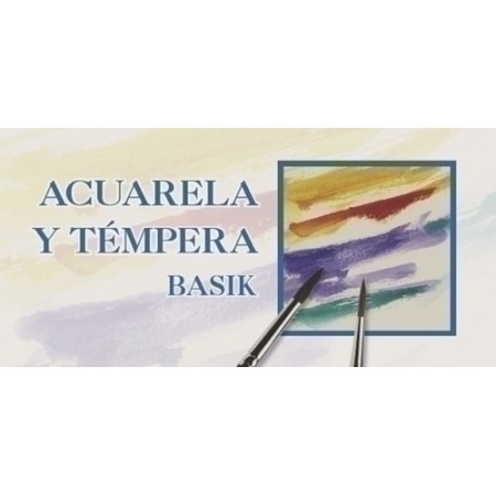 Pack 6 Hojas Papel Acuarela Basik A4 370 Gr · · Librería Escolar Teruel